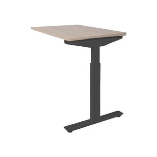 Linesto Plus Verstelbare Aanbouwtafel 80 x 60 cm Licht Kersen Zwart Linesto Plus Verstelbare Aanbouwtafel 80 x 60 cm Licht Kersen Zwart
