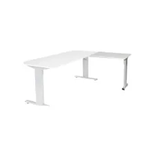 Schaffenburg Linesto Plus Verstelbare Aanbouwtafel. 80 x 60 cm. Lichtgrijs. Aluminium