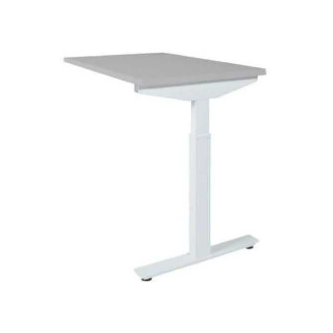 Linesto Plus Verstelbare Aanbouwtafel 80 x 60 cm Lichtgrijs Wit Linesto Plus Verstelbare Aanbouwtafel 80 x 60 cm Lichtgrijs Wit