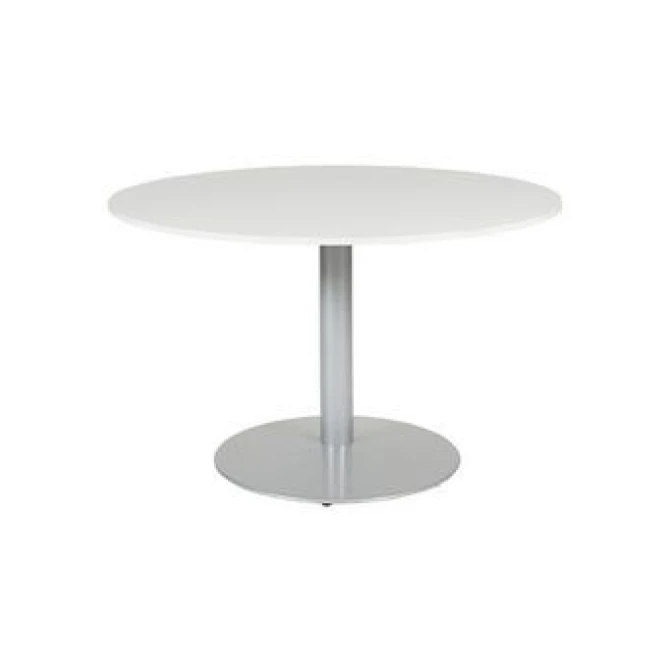 Linesto Ronde Vergadertafel 120 cm Grijs Aluminium
