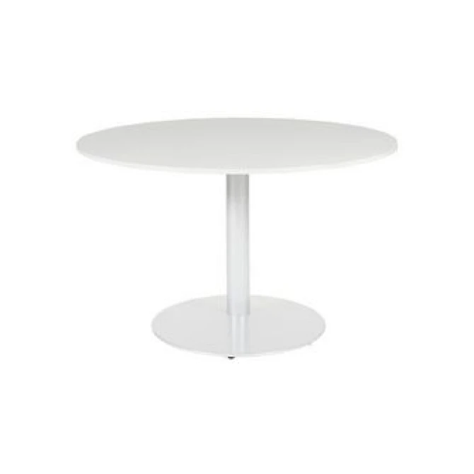 Linesto Ronde Vergadertafel 120 cm Grijs Wit