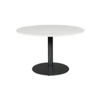 Linesto Ronde Vergadertafel 120 cm Grijs Zwart