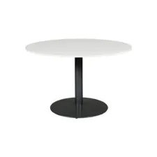 Linesto Ronde Vergadertafel 120 cm Grijs Zwart