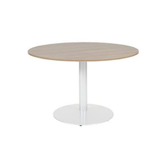 Linesto Ronde Vergadertafel 120 cm Havana Wit