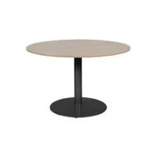 Linesto Ronde Vergadertafel 120 cm Havana Zwart