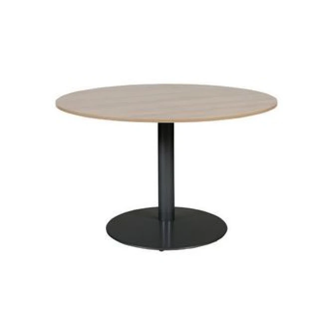 Linesto Ronde Vergadertafel 120 cm Havana Zwart