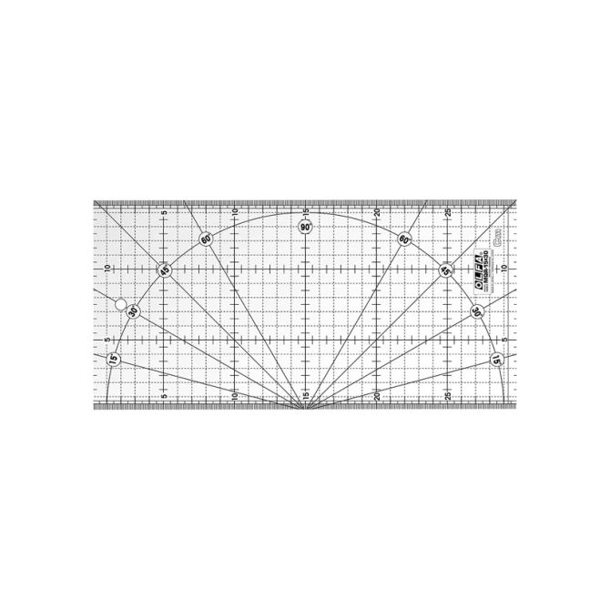 Olfa Liniaal MQR-15X30 quilt 15x30cm tr