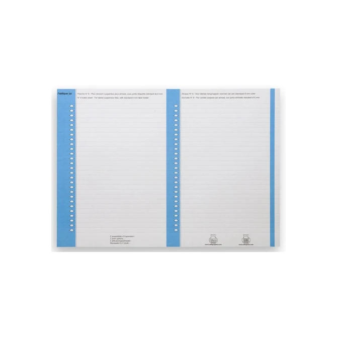 Loblique Ruiterstrook Type 8 6 × 143 mm Wit en Blauw (pak 270 stuks)