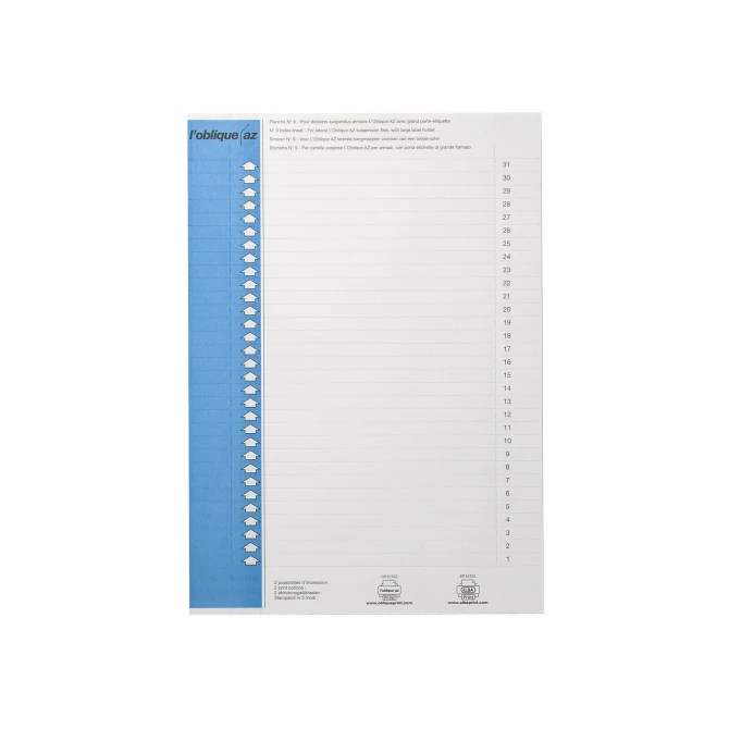 Loblique Ruiterstrook Type 9 blauw 9 x 156 mm (pak 310 stuks)