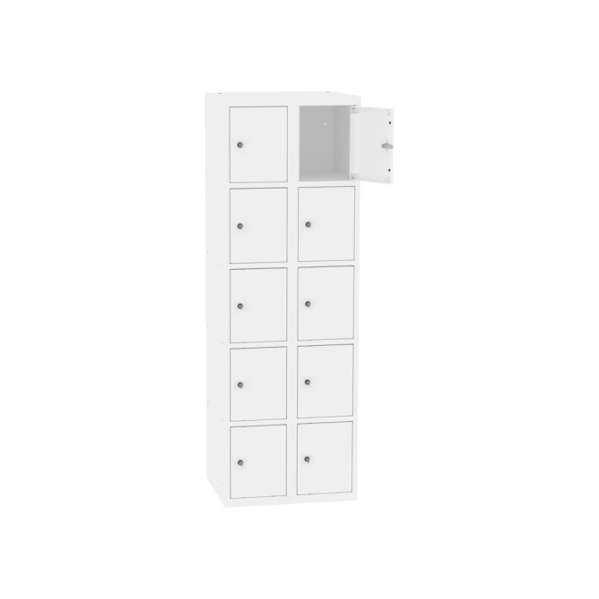 Ceha Lockerkast 2 x 5 deurs 40 cm Wit/Wit