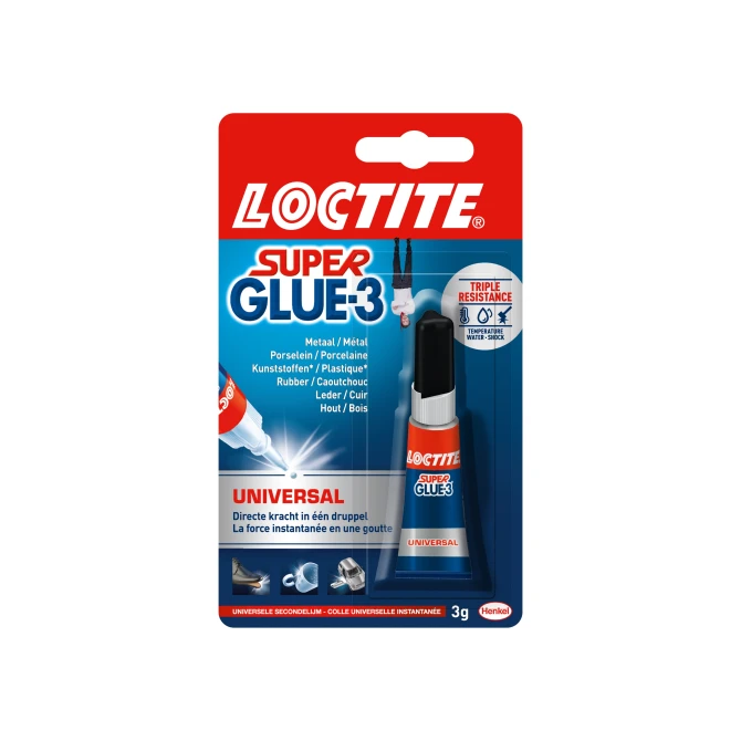 Loctite Secondelijm Universal 3 gram (tube 3 gram) Loctite Secondelijm Universal 3 gram (tube 3 gram)