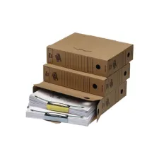 Loeff's Patent Filing Box Archiefdoos Karton 250 x 80 x 345 mm Bruin (pak 50 stuks) Loeff's Patent Filing Box Archiefdoos Karton 250 x 80 x 345 mm Bruin (pak 50 stuks)