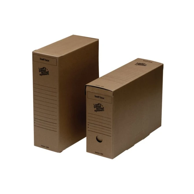 Loeffs Patent Loeff Box Archiefdoos Karton 260 x 115 x 370 mm Bruin (pak 50 stuks)