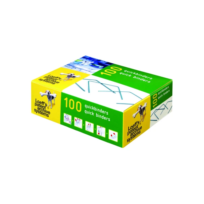 Loeffs Patent Quickbinder 100 mm (pak 100 stuks) Loeffs Patent Quickbinder 100 mm (pak 100 stuks)