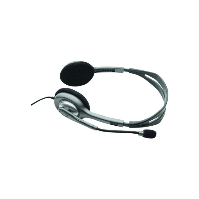 Logitech H110 On-Ear Stereo Headset 35 mm jack Zilvergrijs Logitech H110 On-Ear Stereo Headset 35 mm jack Zilvergrijs