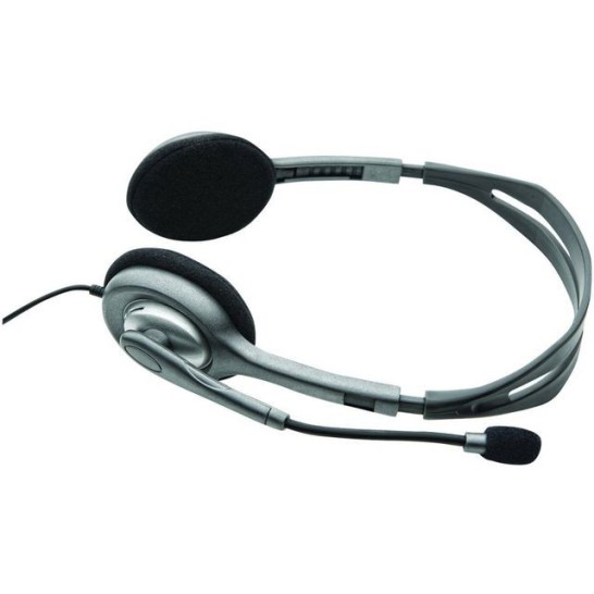 Logitech H110 On-Ear Stereo Headset 35 mm jack Zilvergrijs