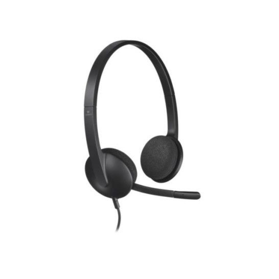 Logitech H340 On-Ear Stereo Headset USB Zwart