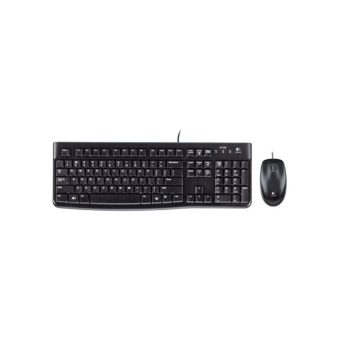 Logitech MK120 Toetsenbord en Muis Bekabeld USB QWERTY Zwart