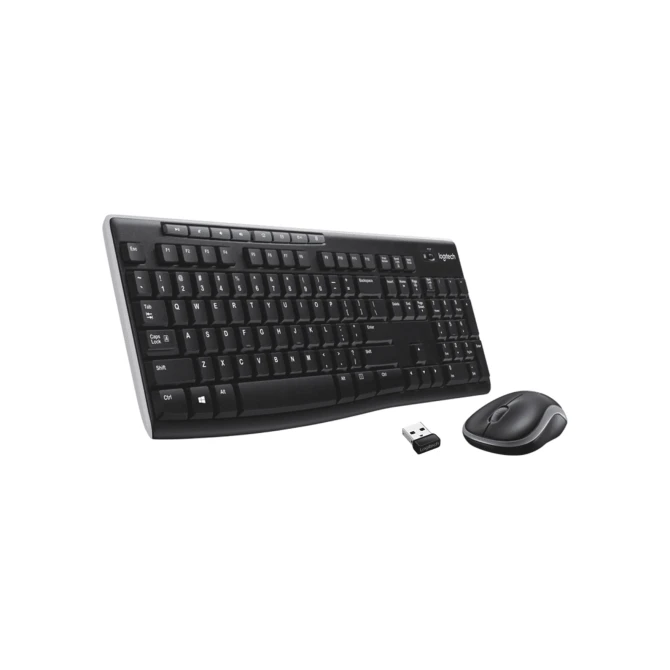 Logitech MK270 Muis en Toetsenbord Combo Draadloos 24 GHz Zwart
