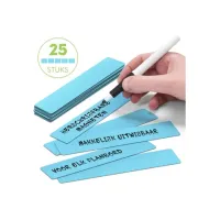2DOBOARD Magneet 150x25mm herschrijfbaar blauw (pak 25 stuks)