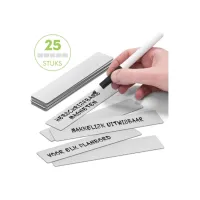 2DOBOARD Magneet 150x25mm herschrijfbaar grijs (pak 25 stuks)