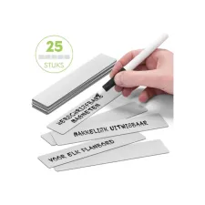 2DOBOARD Magneet 150x25mm herschrijfbaar grijs (pak 25 stuks)