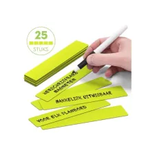 2DOBOARD Magneet 150x25mm herschrijfbaar groen (pak 25 stuks) 2DOBOARD Magneet 150x25mm herschrijfbaar groen (pak 25 stuks)