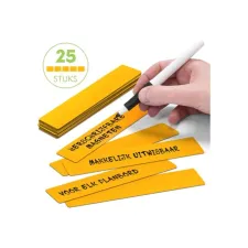 2DOBOARD Magneet 150x25mm herschrijfbaar or (pak 25 stuks)