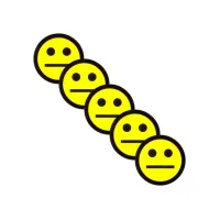 2DOBOARD Magneet 25mm smiley geel (pak 5 stuks)