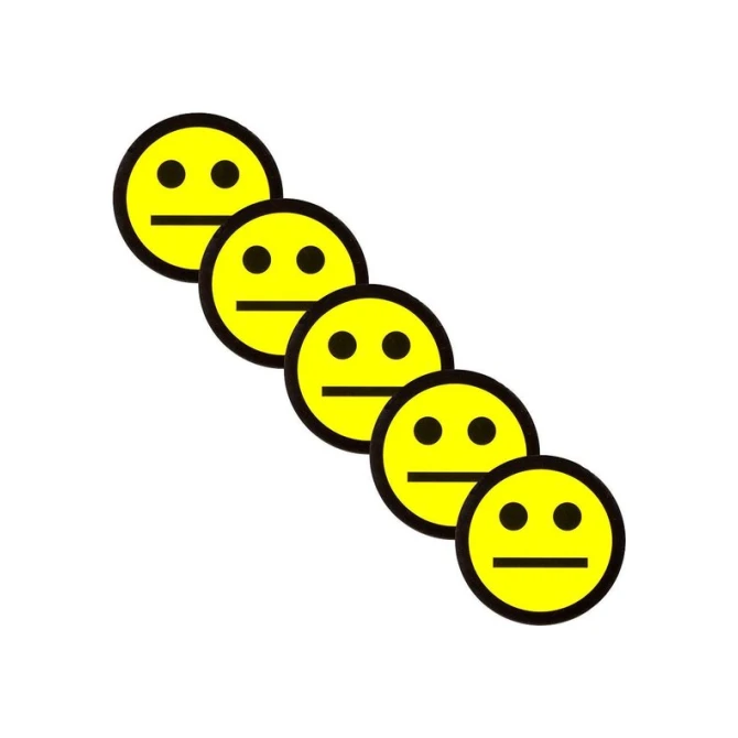 2DOBOARD Magneet 25mm smiley geel (pak 5 stuks)