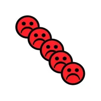2DOBOARD Magneet 25mm smiley rood (pak 5 stuks)