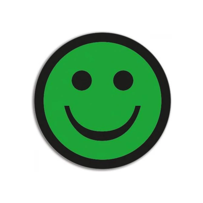2DOBOARD Magneet 50mm smiley groen (pak 5 stuks)