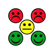 2DOBOARD Magneet 50mm smiley mix (pak 5 stuks)