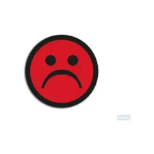 Smit Visual Supplies Magneet 50mm unhappy rood (pak 5 stuks) Smit Visual Supplies Magneet 50mm unhappy rood (pak 5 stuks)