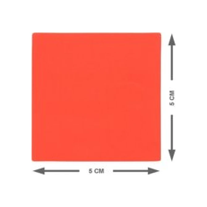 2DOBOARD Magneet 50x50mm herschrijfbaar rood (pak 25 stuks)