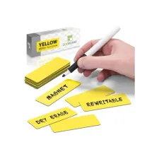 2DOBOARD Magneet 75x25mm herschrijfbaar geel (pak 25 stuks) 2DOBOARD Magneet 75x25mm herschrijfbaar geel (pak 25 stuks)