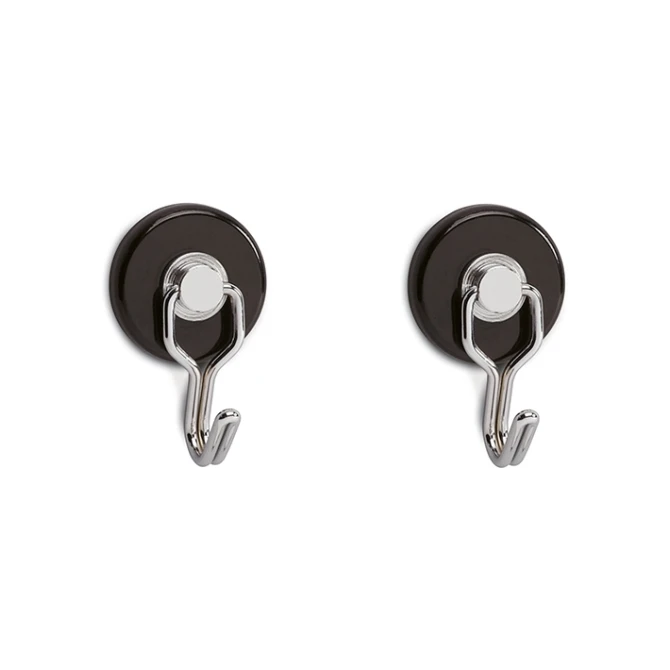 Maul Magneet Maul met haak 37mm zwart/set2