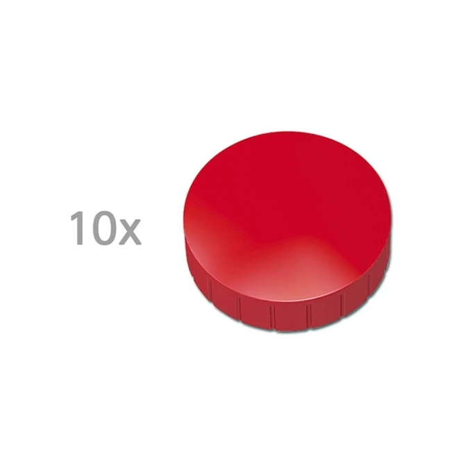 Magneet Maul solid 15mm rood (10 stuks)