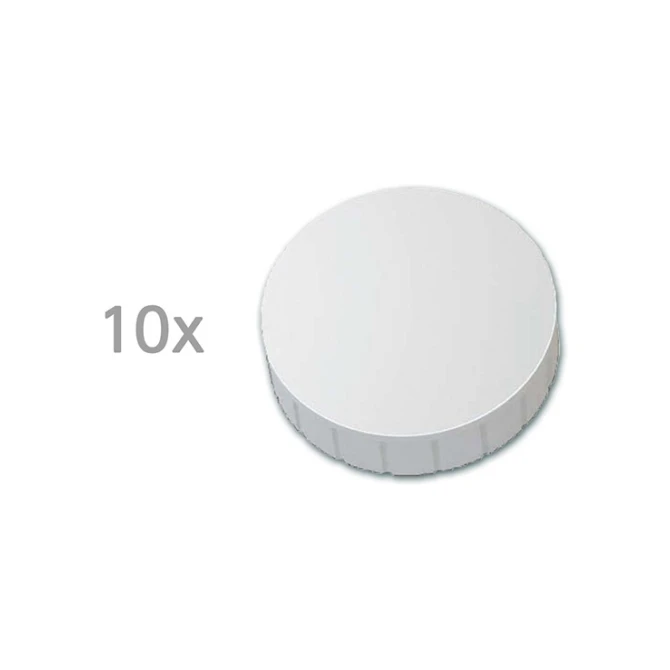Magneet Maul solid 20mm wit (10 stuks)