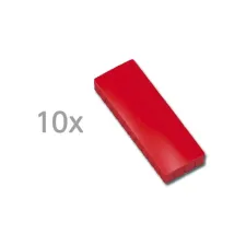 Magneet Maul solid 54x19mm rood (10 stuks)