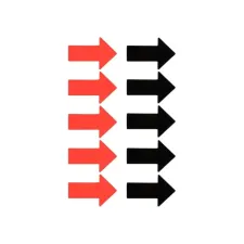 2DOBOARD Magneet pijl 40x60mm rood/zwart (pak 10 stuks) 2DOBOARD Magneet pijl 40x60mm rood/zwart (pak 10 stuks)