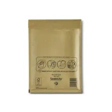 MAIL LITE® Luchtkussenenvelop nr 14 260 x 180 mm Kraftpapier Goud (doos 100 stuks)