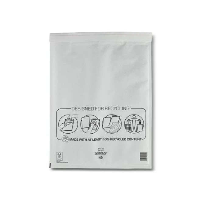 MAIL LITE® Luchtkussenenvelop nr 20 470 x 350 mm Kraftpapier Wit (doos 50 stuks)