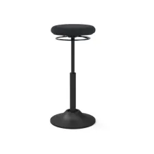 Mango Zit-Sta-Kruk Gestoffeerd Zwart