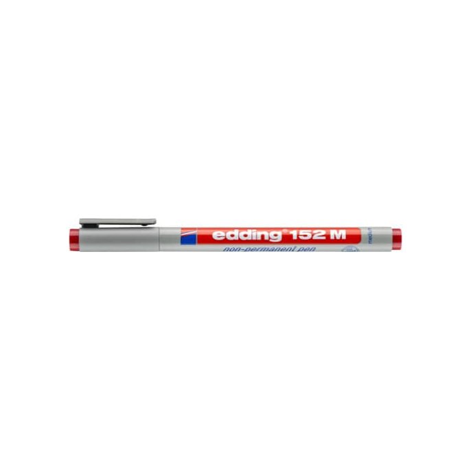 edding Marker edding 152M rood/ds10 (1 doos x 10 stuks) edding Marker edding 152M rood/ds10 (1 doos x 10 stuks)