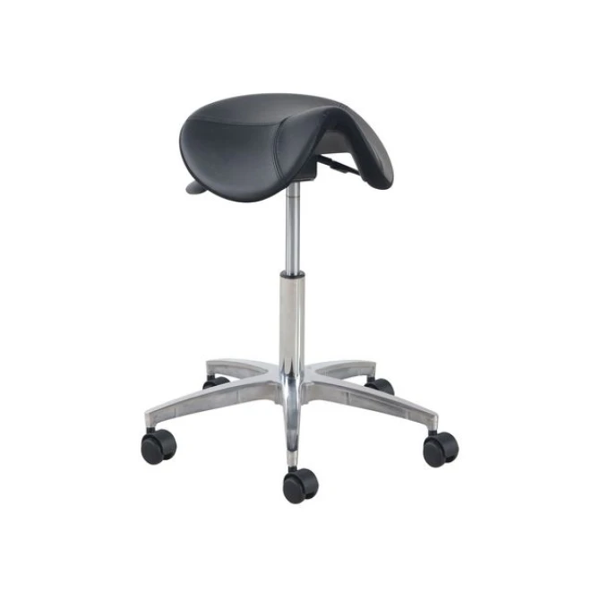 Matera Kruk Middelgroot Aluminium Voet Splitleer Zwart