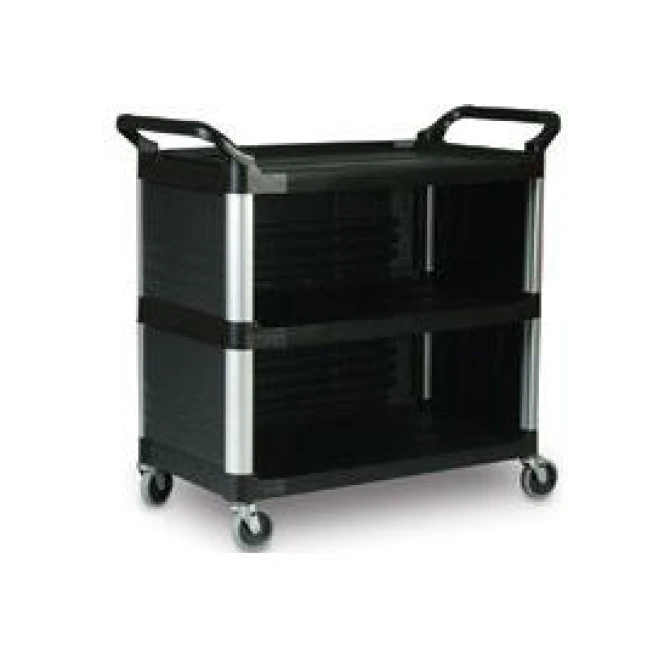 Rubbermaid Materiaalwagen 3 Zijden Max 135 kg Zwart