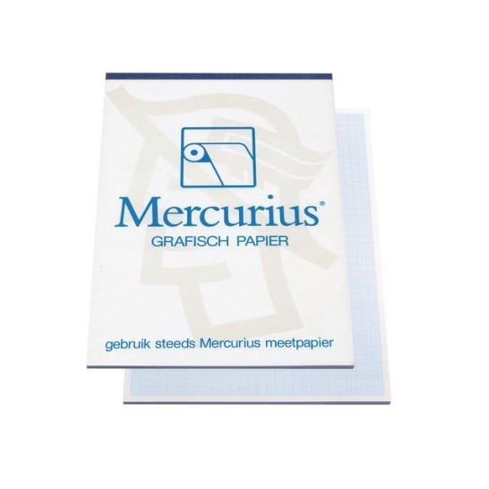 Mercurius A3 Millimeterpapier 80 g/m² Blauw (blok 50 vel)
