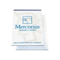 Mercurius A4 Millimeterpapier 80 g/m² Blauw (blok 50 vel) Mercurius A4 Millimeterpapier 80 g/m² Blauw (blok 50 vel)