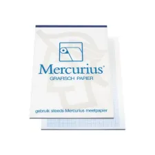 Mercurius A4 Millimeterpapier 80 g/m² Blauw (blok 50 vel)